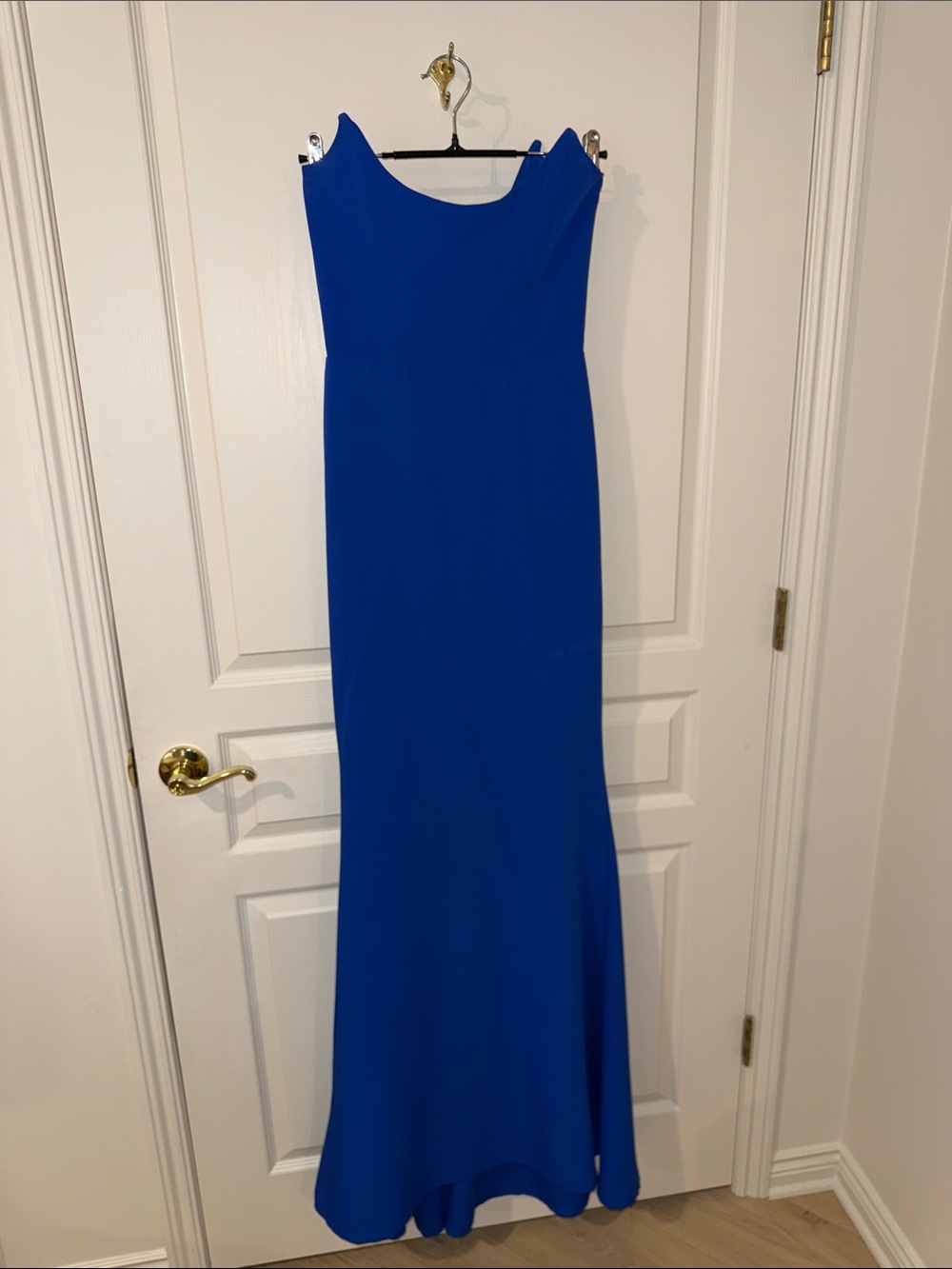 Sleek Cobalt Blue Maxi Dress for Women